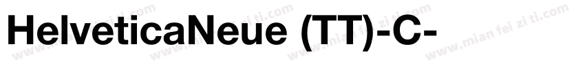 HelveticaNeue (TT)-C字体转换